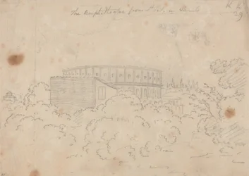 Das Amphitheater gesehen von S. Pietro in Vinculo